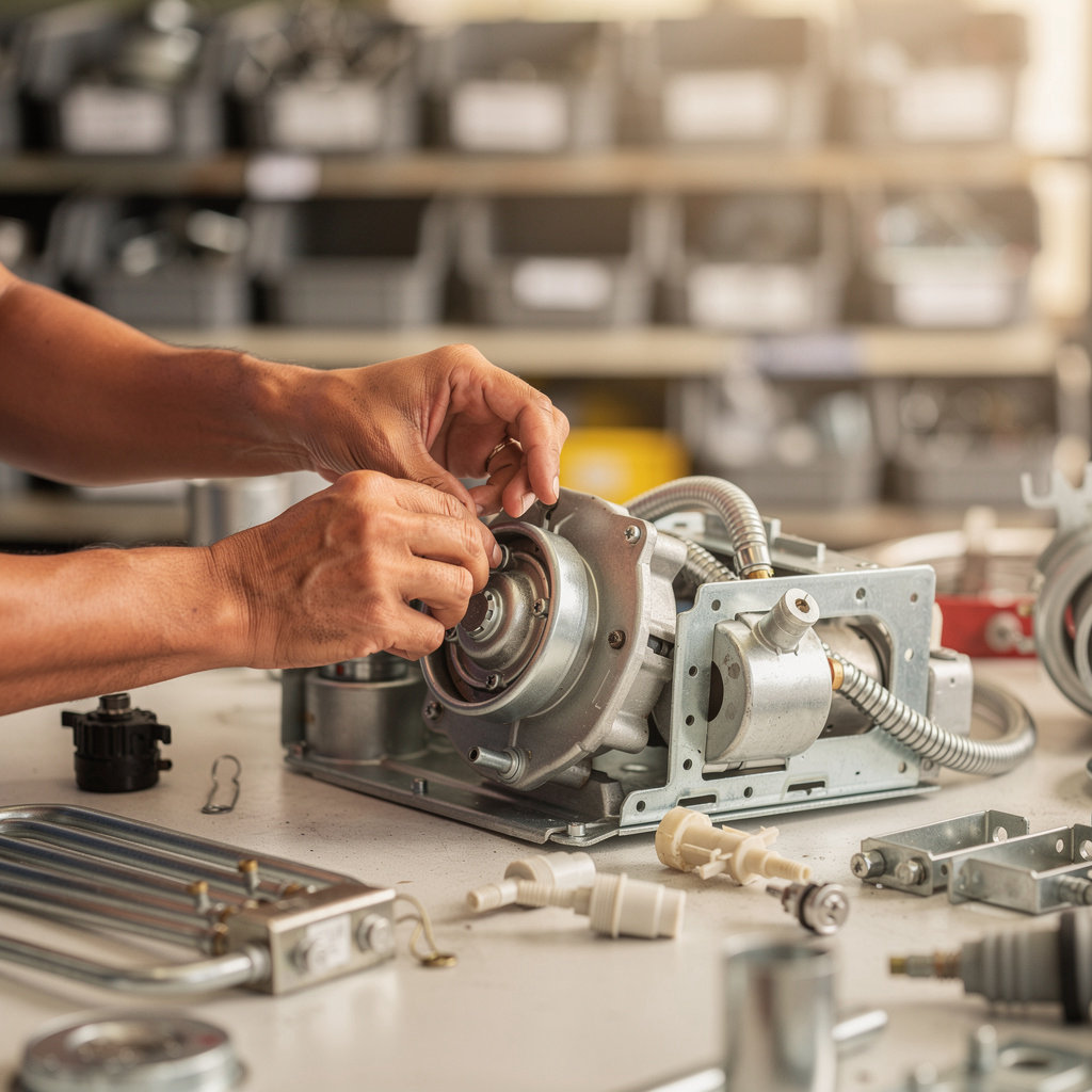 Midway Appliance Parts expert technician assisting a customer with appliance repair parts in Santa Barbara